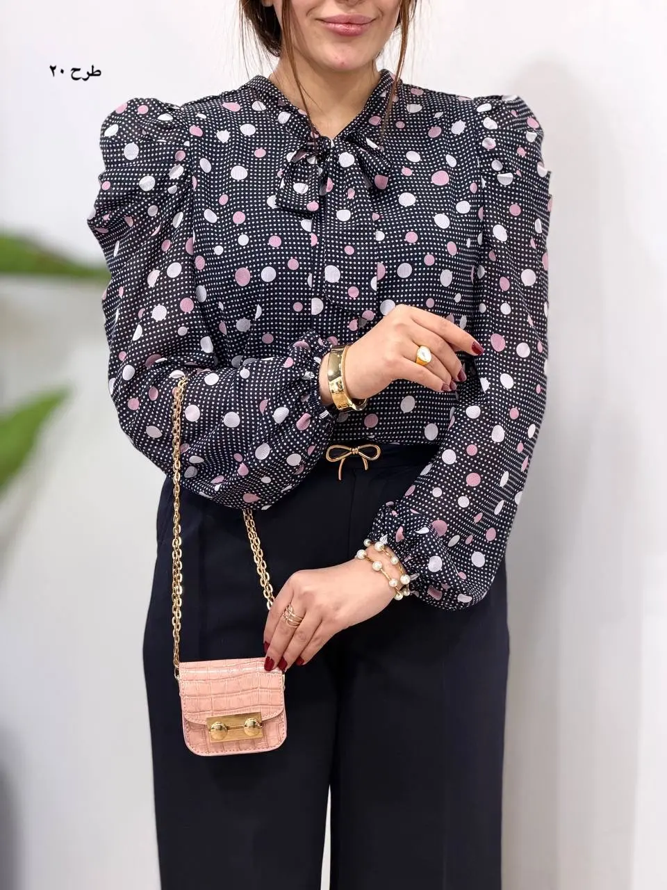 شومیز حریر مجلسی مهلا 4982